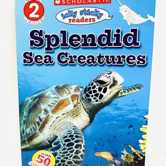 Scholastic Other - SPLENDID SEA CREATURES Icky Sticky Reader Level 2 Paperback by Laaren Brown New